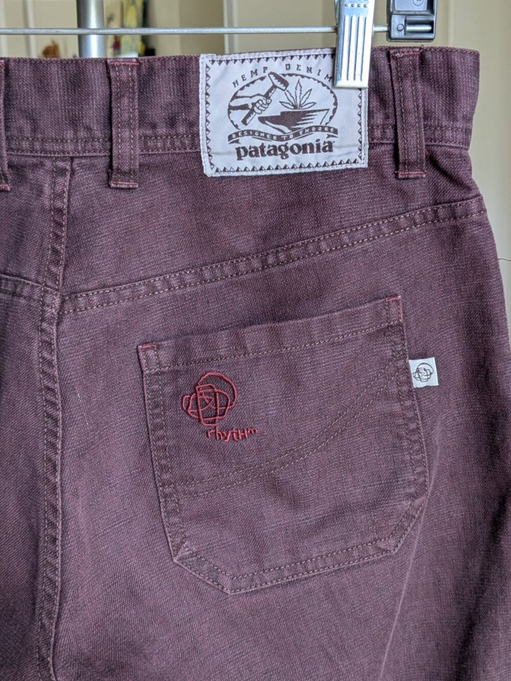Patagonia Pants Women 4P Maroon Canvas
